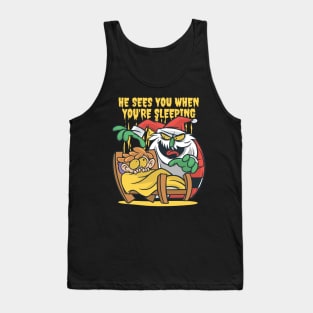 Creepy Santa Tank Top